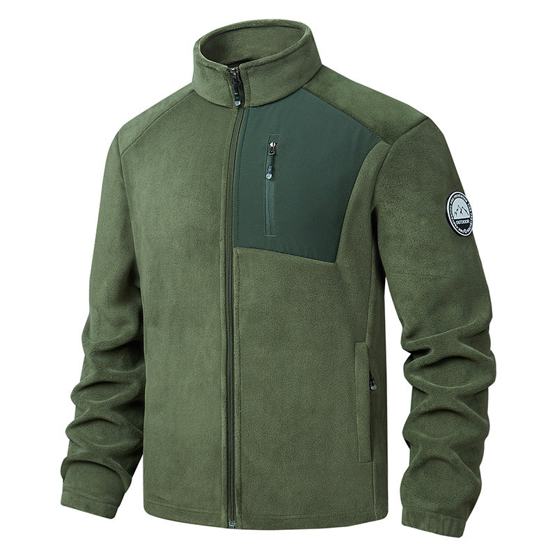 Stand-Collar Fleece Jacket - Warm and Comfortable