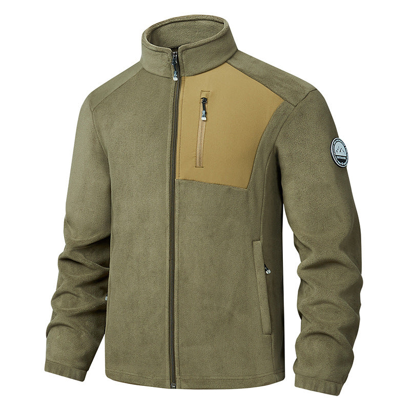 Stand-Collar Fleece Jacket - Warm and Comfortable