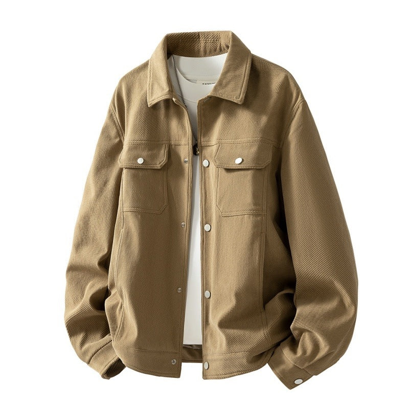 Men's Lapel Workwear Jacket - Sturdy and Practical
