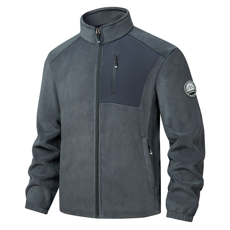 Stand-Collar Fleece Jacket - Warm and Comfortable