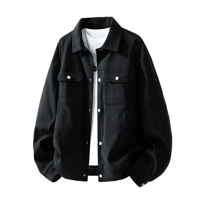 Men's Lapel Workwear Jacket - Sturdy and Practical