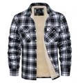 Men's Plaid Lined Jacket - Warm and Casual