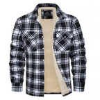 Men's Plaid Lined Jacket - Warm and Casual
