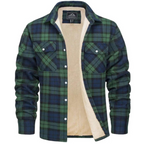 Men's Plaid Lined Jacket - Warm and Casual
