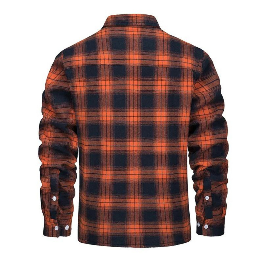 Men's Plaid Lined Jacket - Warm and Casual