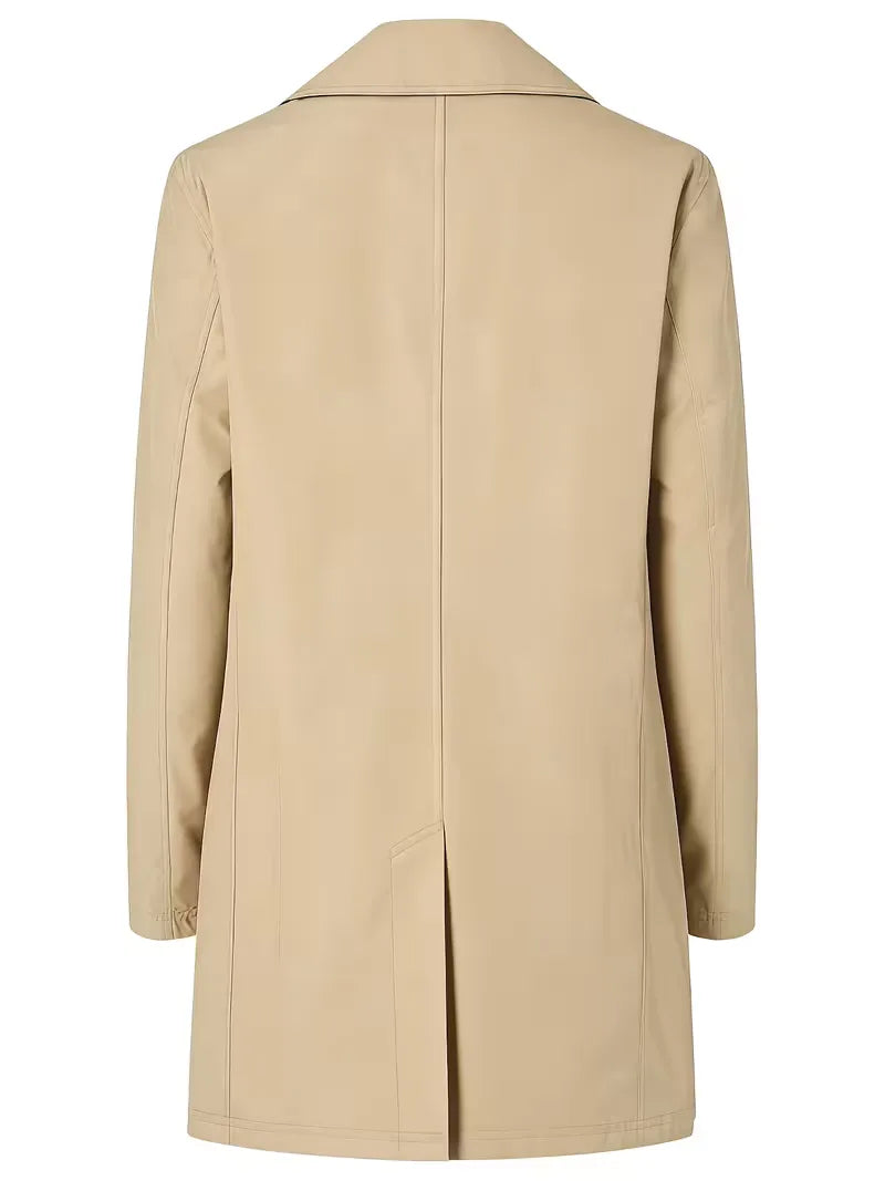 Men's Slim-Fit Trench Coat - Smart and Versatile