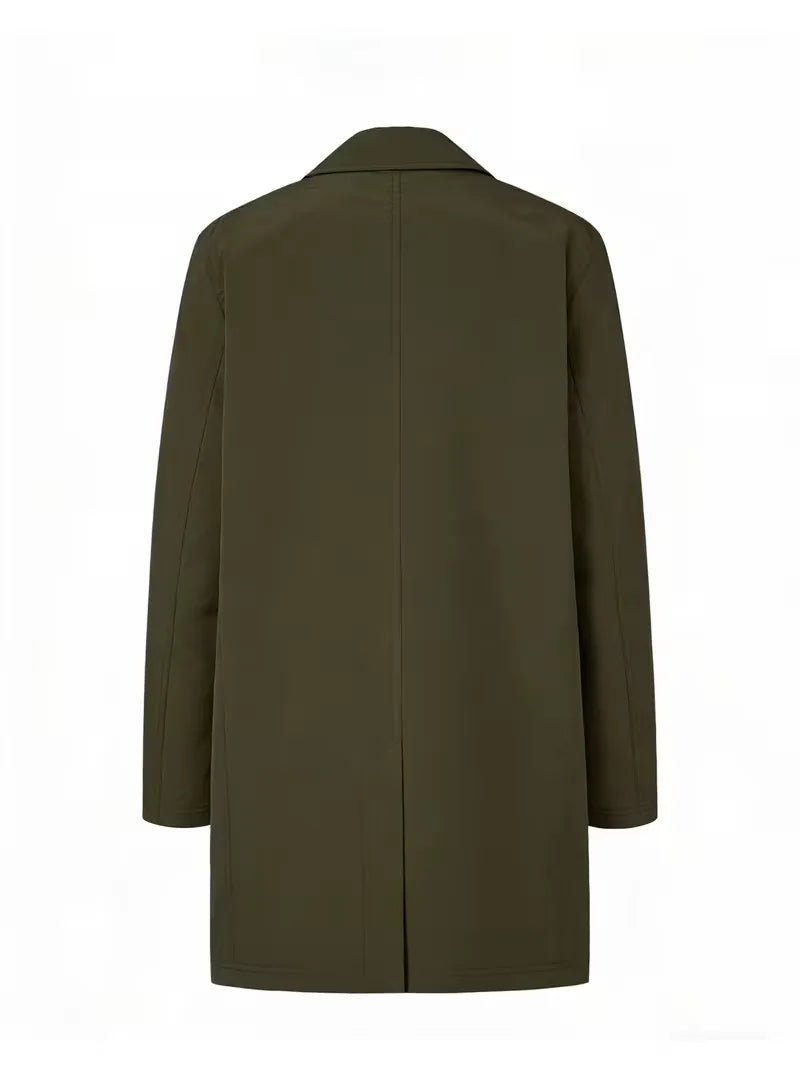 Men's Slim-Fit Trench Coat - Smart and Versatile