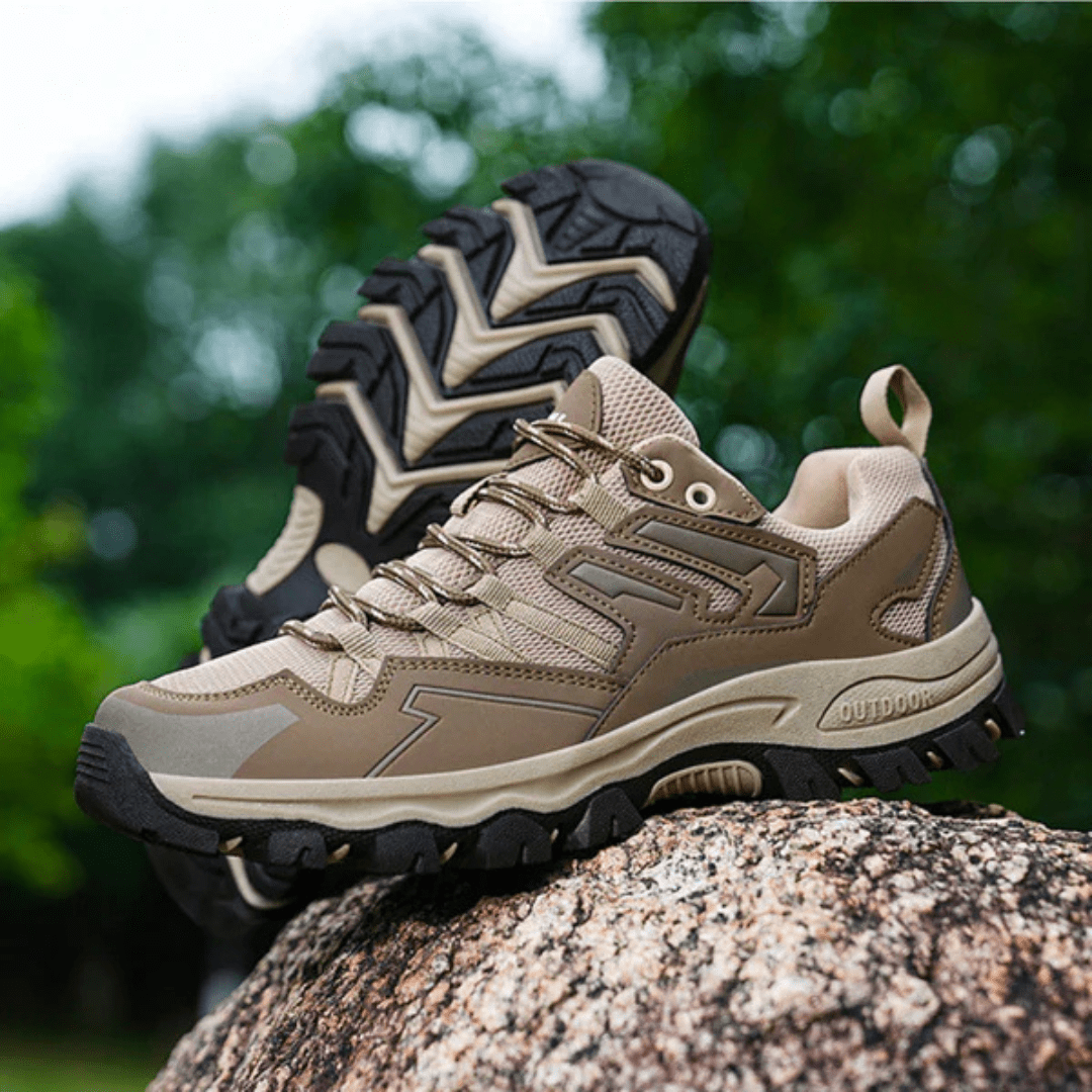 Men's Gray Hiking Shoes – Durable Breathable Trail Footwear