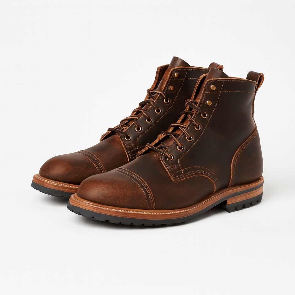 Men's Faux Leather Ankle Boots – Rugged Everyday Outdoor Footwear