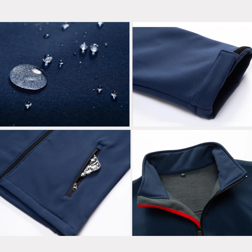 Men's Flexible Hardshell Jacket – Waterproof Windproof Outdoor Shell for Hiking