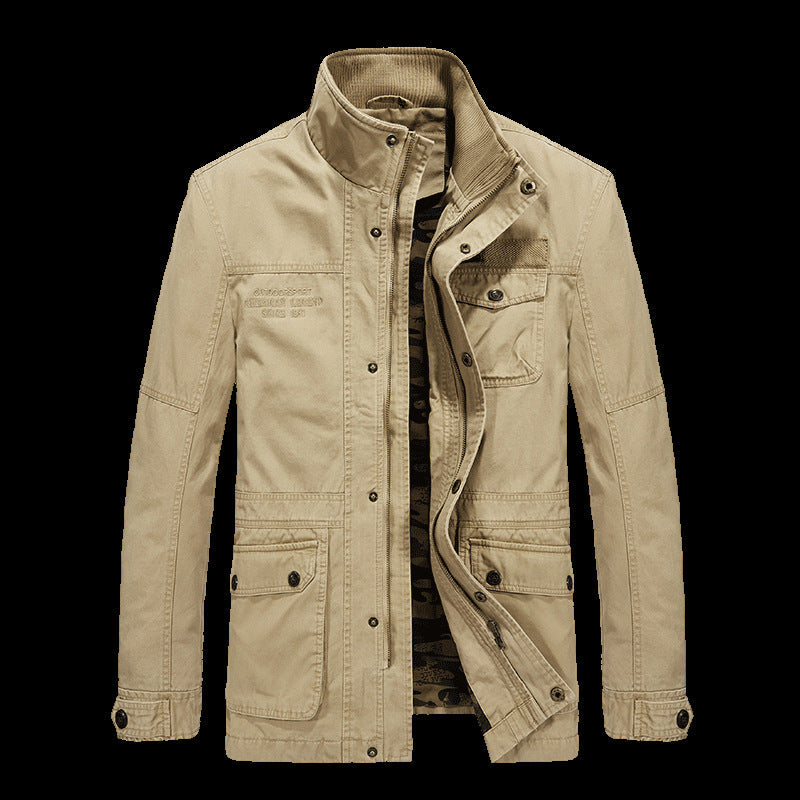 Men's Functional Field Jacket – Multi-Pocket Casual Versatile Style