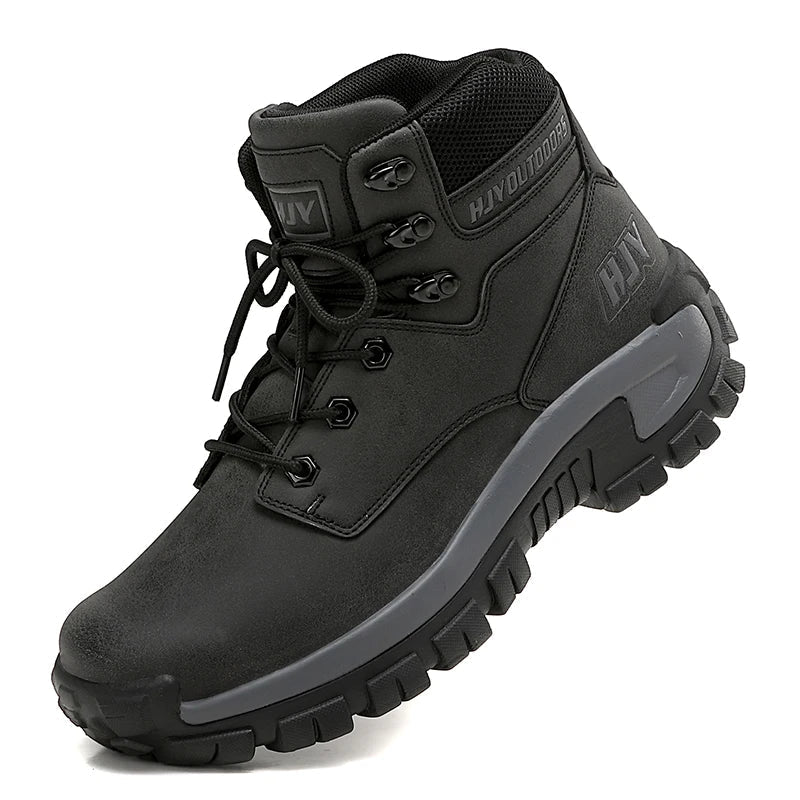 Men's Lace-Up Ankle Boots – Durable Outdoor Casual Footwear