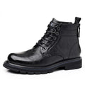 Men's Leather Ranger Boots – Durable Outdoor Ankle Footwear
