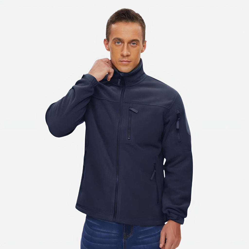 Men's Lightweight Thermal Fleece Jacket – Warm Breathable Mid-Layer for Hiking