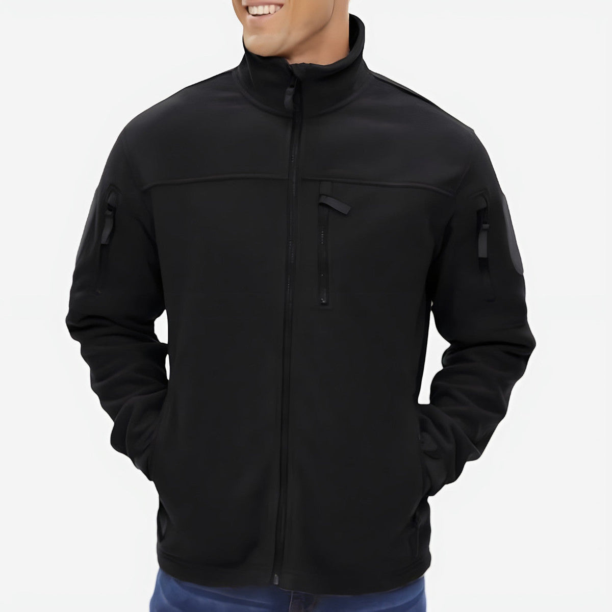 Men's Lightweight Thermal Fleece Jacket – Warm Breathable Mid-Layer for Hiking