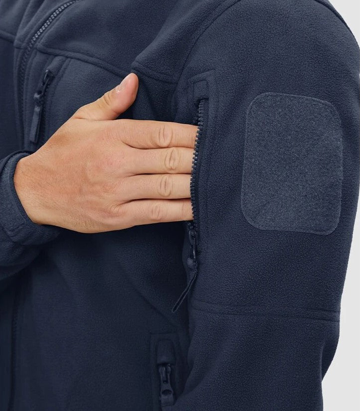 Men's Lightweight Thermal Fleece Jacket – Warm Breathable Mid-Layer for Hiking