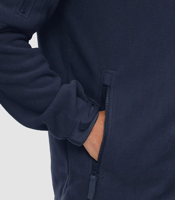 Men's Lightweight Thermal Fleece Jacket – Warm Breathable Mid-Layer for Hiking