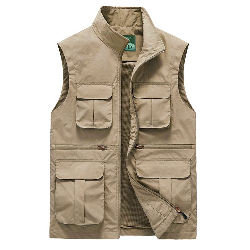 Men's Lightweight Travel Vest – Multi-Pocket Quick-Dry Outdoor Gilet
