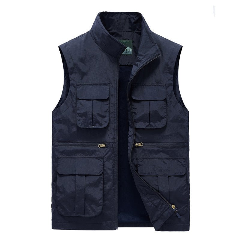 Men's Lightweight Travel Vest – Multi-Pocket Quick-Dry Outdoor Gilet