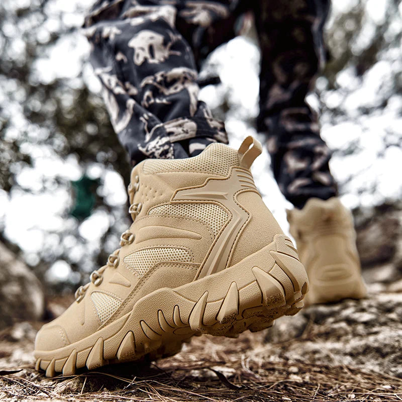 Men's Tactical Hiking Boots – Anti-Wear Rapid Response Outdoor Hunting and Fishing Shoes