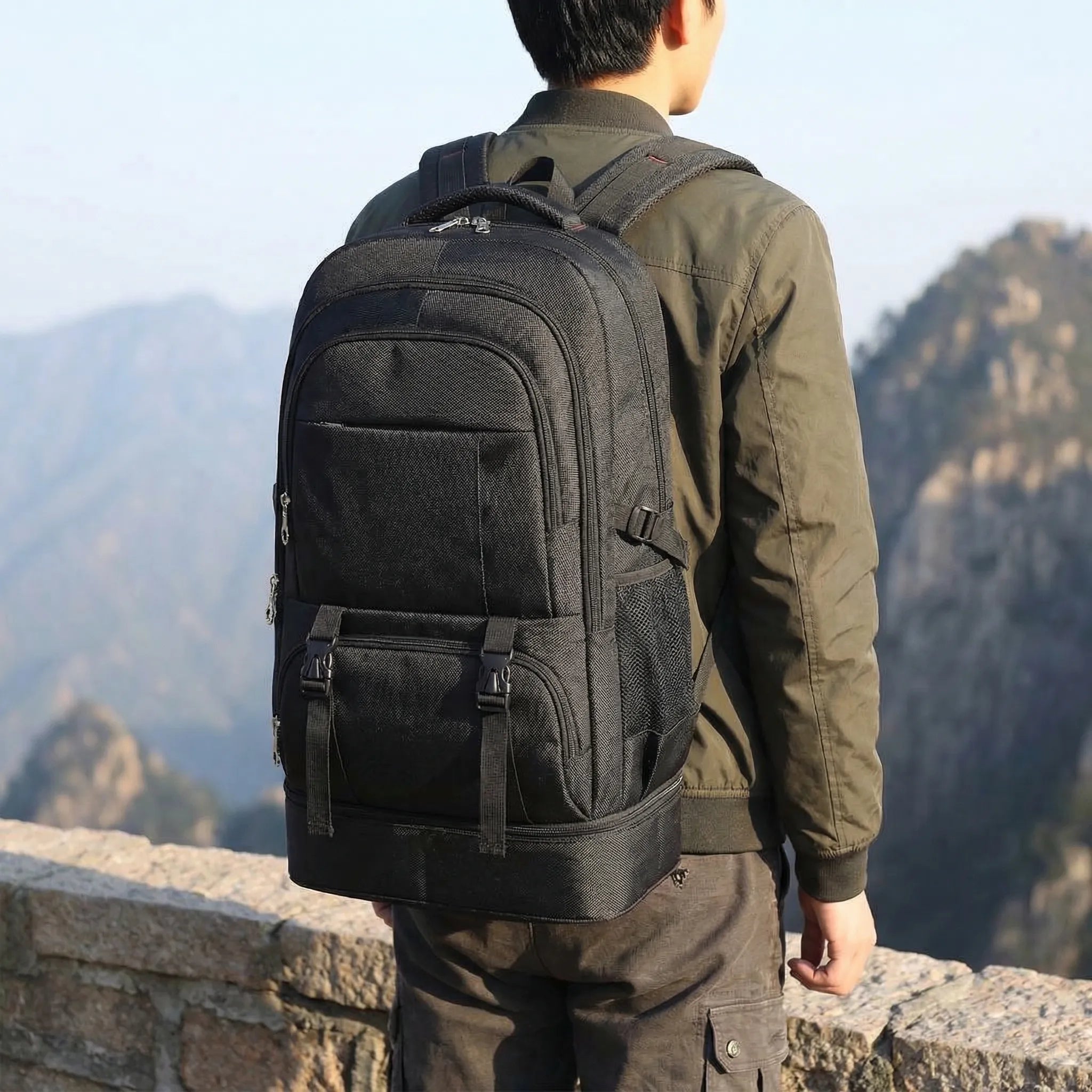 Expandable Large-Capacity Travel Backpack – Versatile Durable Adventure Pack