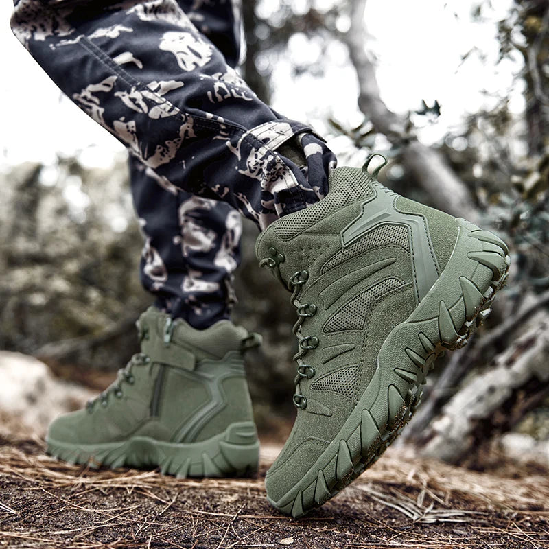 Men's Tactical Hiking Boots – Anti-Wear Rapid Response Outdoor Hunting and Fishing Shoes
