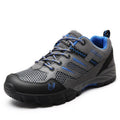 Men's Waterproof Hiking Shoes – Cushioned Sole Trail Walking Shoes with Grip Tread