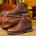 Men's Side Zip Ankle Boots – Rugged Casual Outdoor Footwear