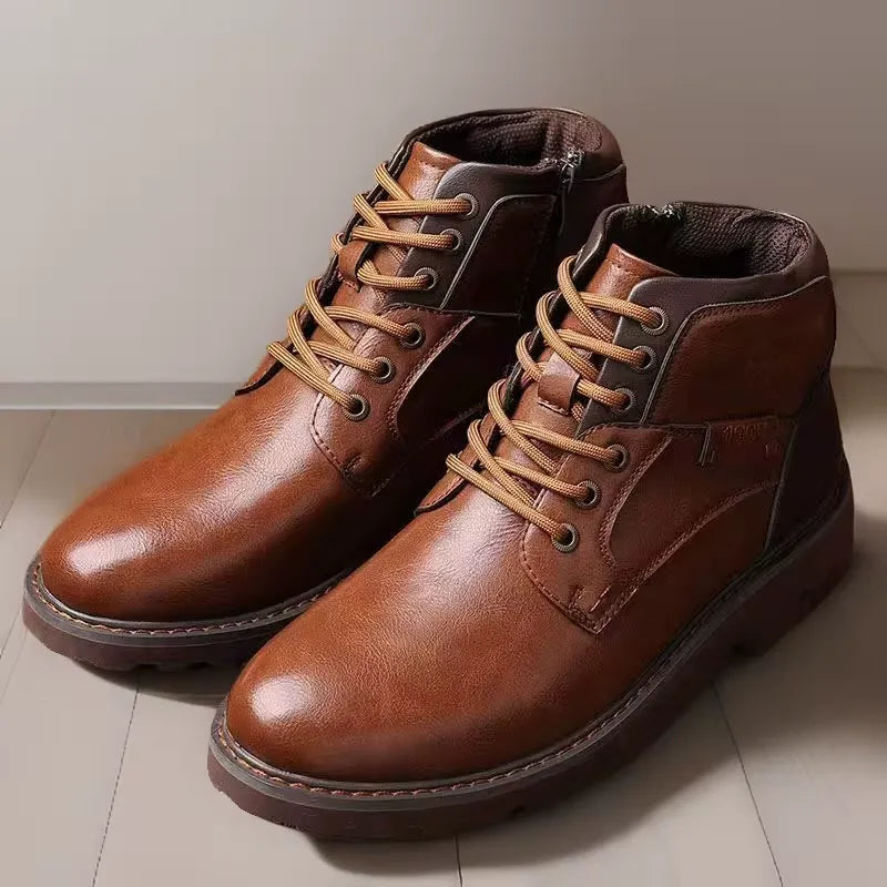 Men's Side Zip Ankle Boots – Rugged Casual Outdoor Footwear