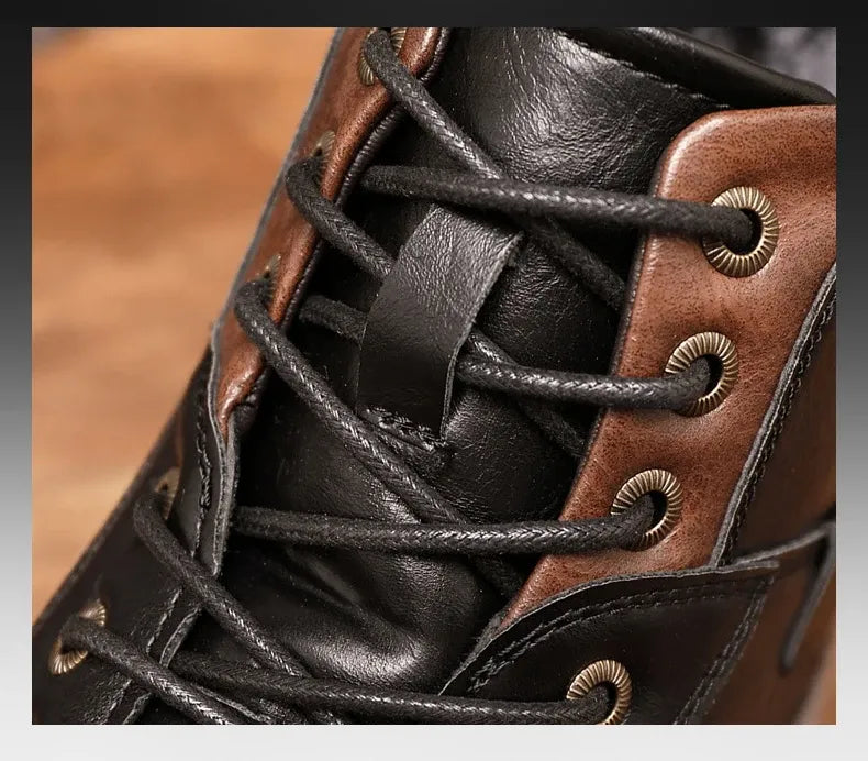 Men's Side Zip Ankle Boots – Rugged Casual Outdoor Footwear