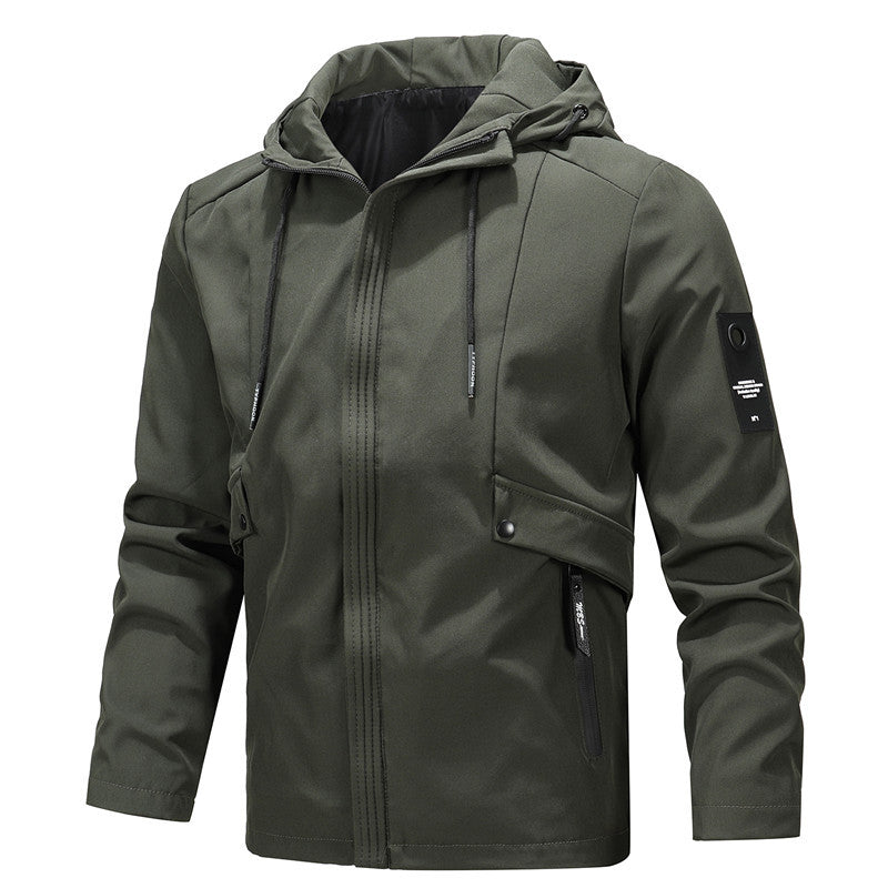 Men's Softshell Summer Jacket – Lightweight Windproof Outdoor Coat
