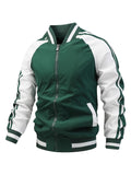 Men's Sport Jacket – Graphic Color Block Lightweight All-Season