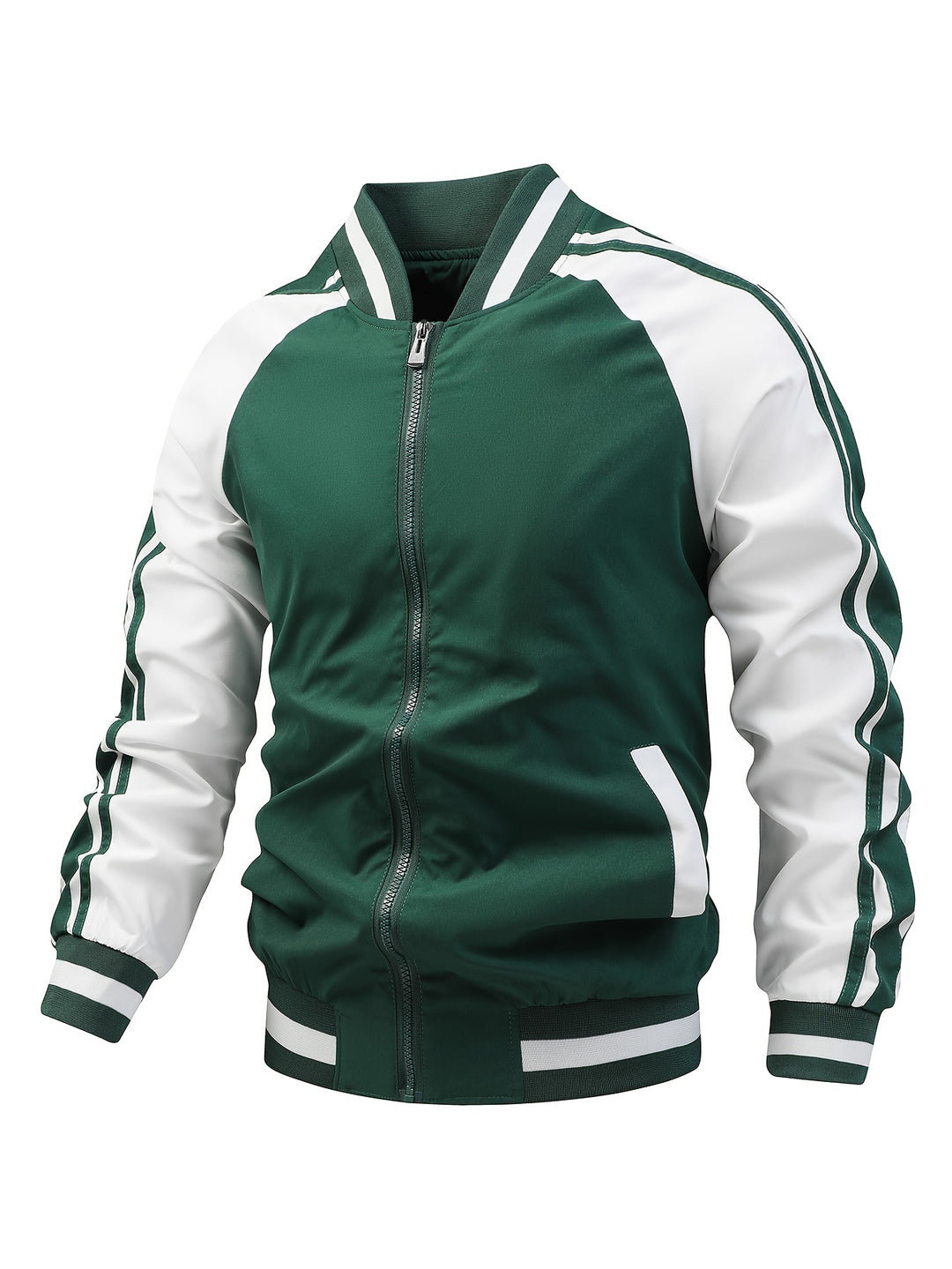Men's Sport Jacket – Graphic Color Block Lightweight All-Season