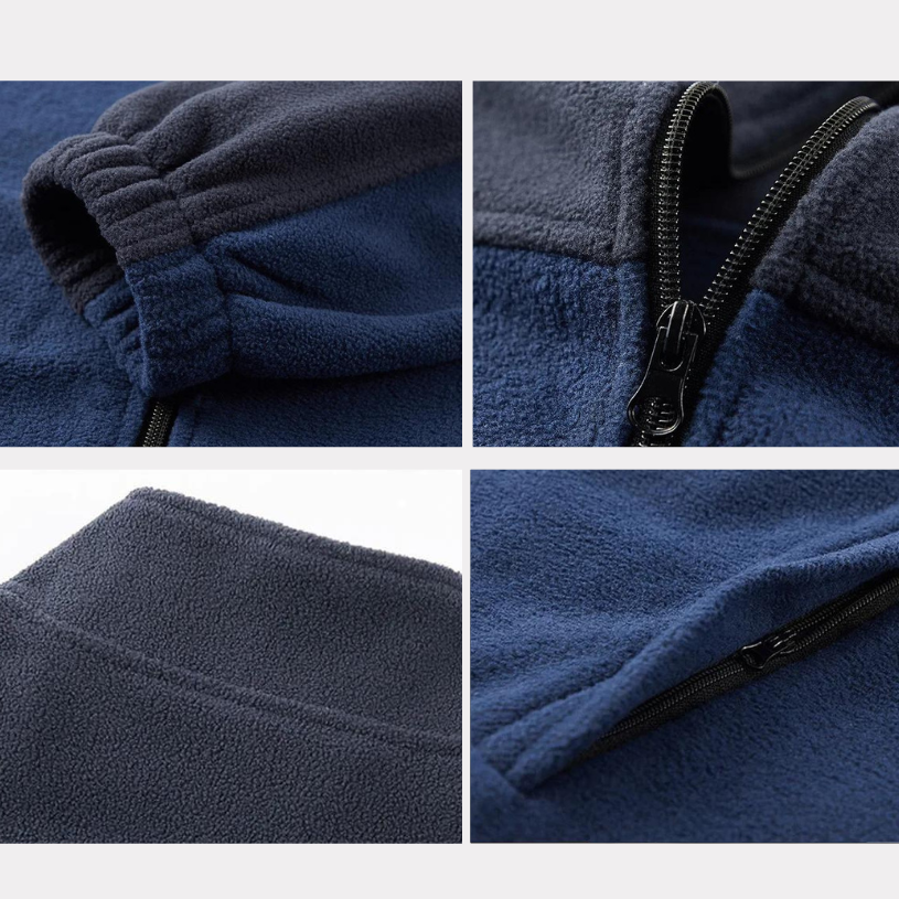 Men's Thermal Fleece Jacket – Soft Warm Insulating Mid-Layer for Outdoor Activities