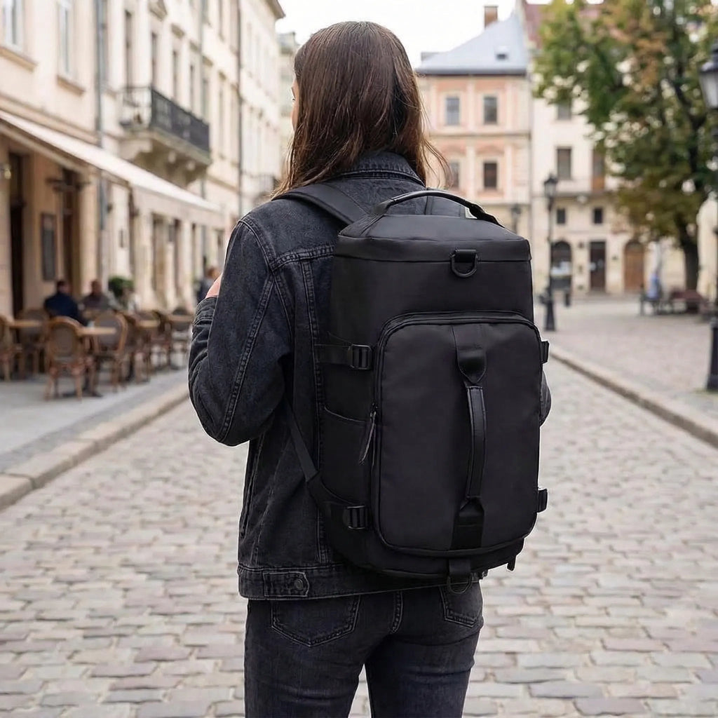 Waterproof Multi-Compartment Travel Backpack – Lightweight Secure Adventure