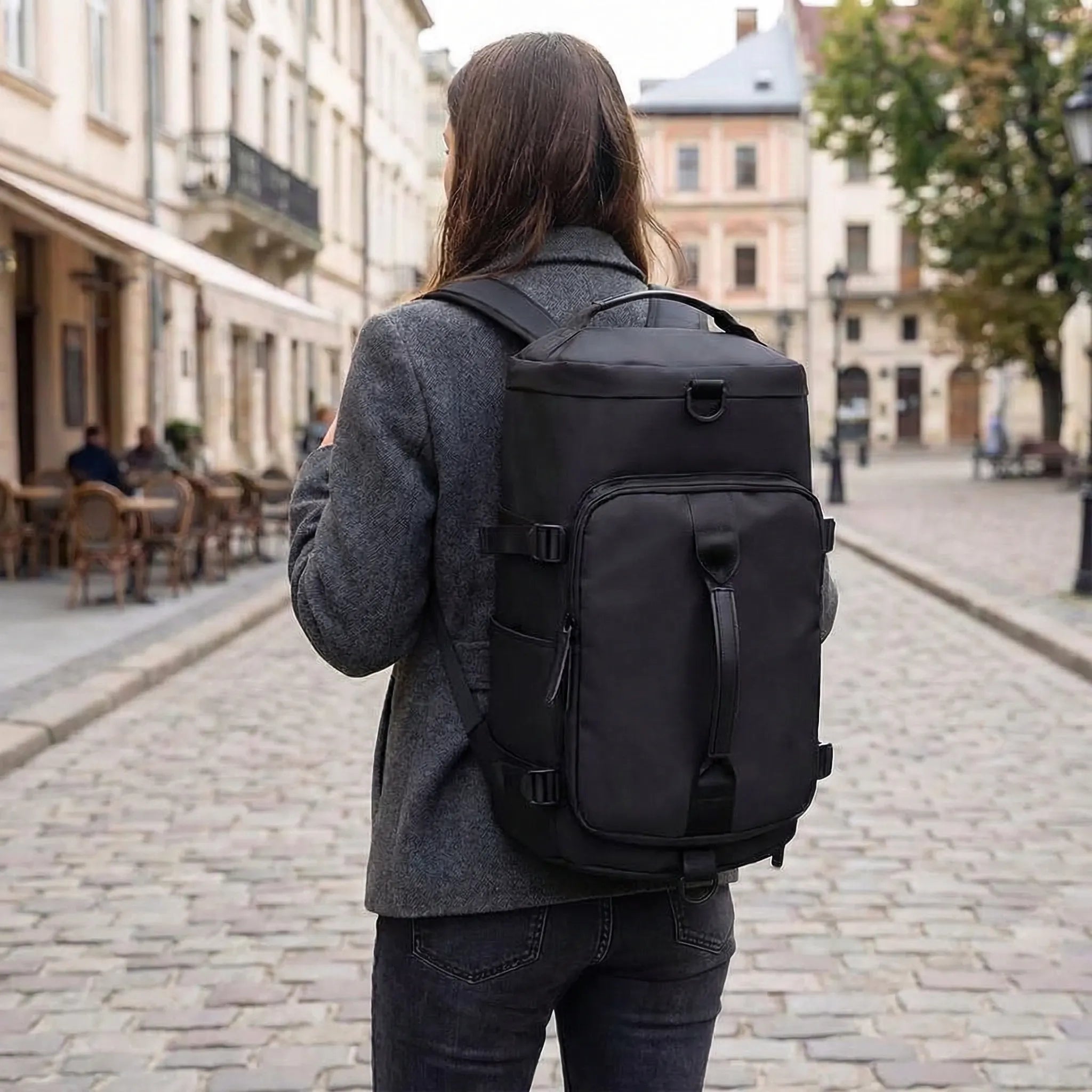Waterproof Multi-Compartment Travel Backpack – Lightweight Secure Adventure