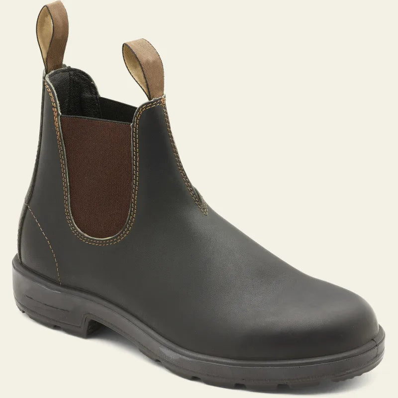 Men's Waterproof Chelsea Boots – Slip-On Pull-On Rain Boots with Elastic Side