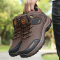 Men's Waterproof Retro Hiking Boots – Anti-Slip Breathable Outdoor Work Shoes