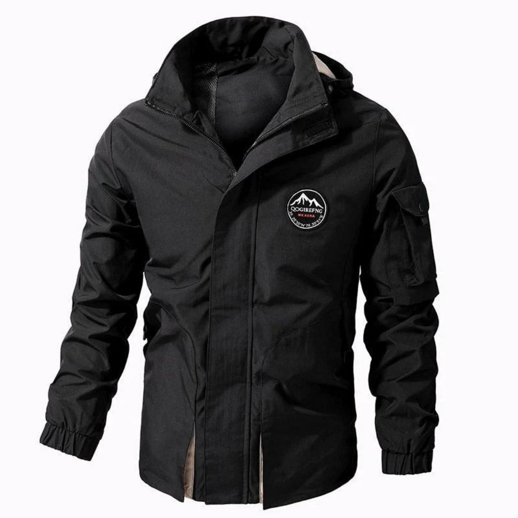Men's Waterproof Windproof Mid-Layer Jacket – Lightweight Outdoor Transition Shell