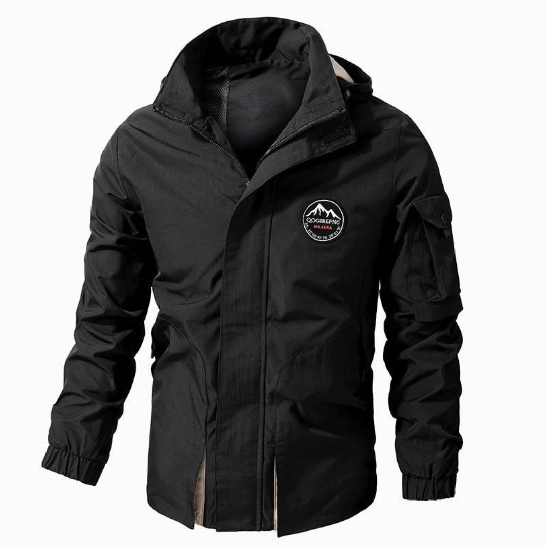 Men's Waterproof Windproof Mid-Layer Jacket – Lightweight Outdoor Transition Shell