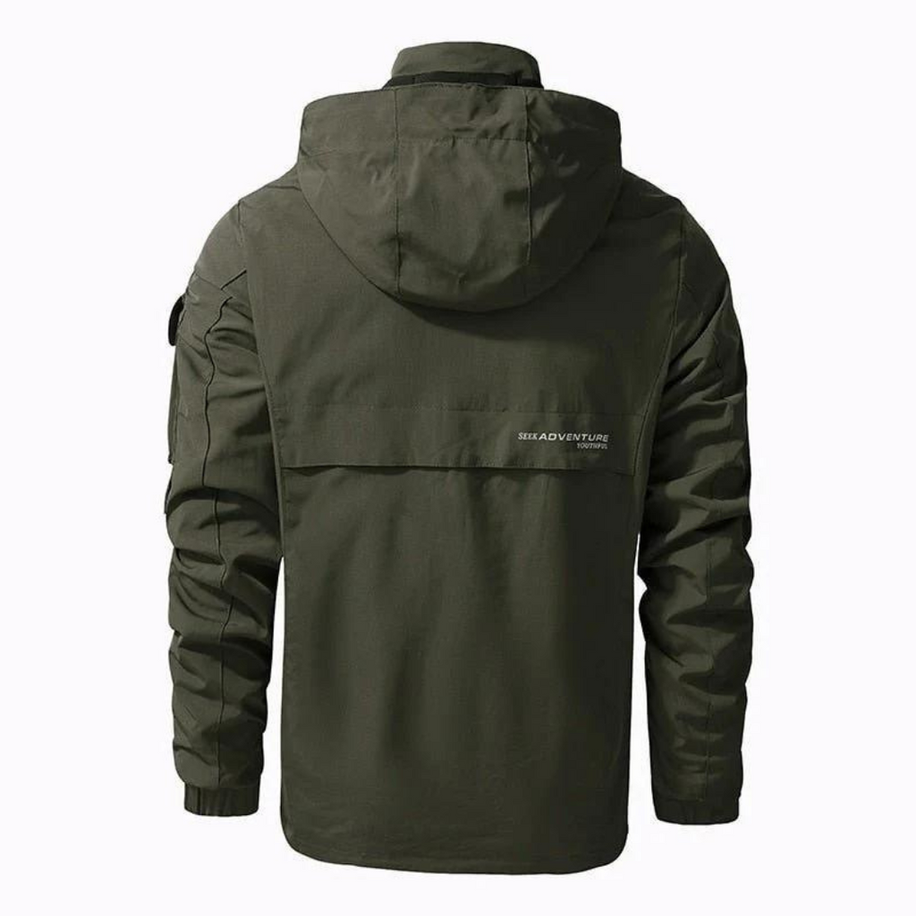 Men's Waterproof Windproof Mid-Layer Jacket – Lightweight Outdoor Transition Shell