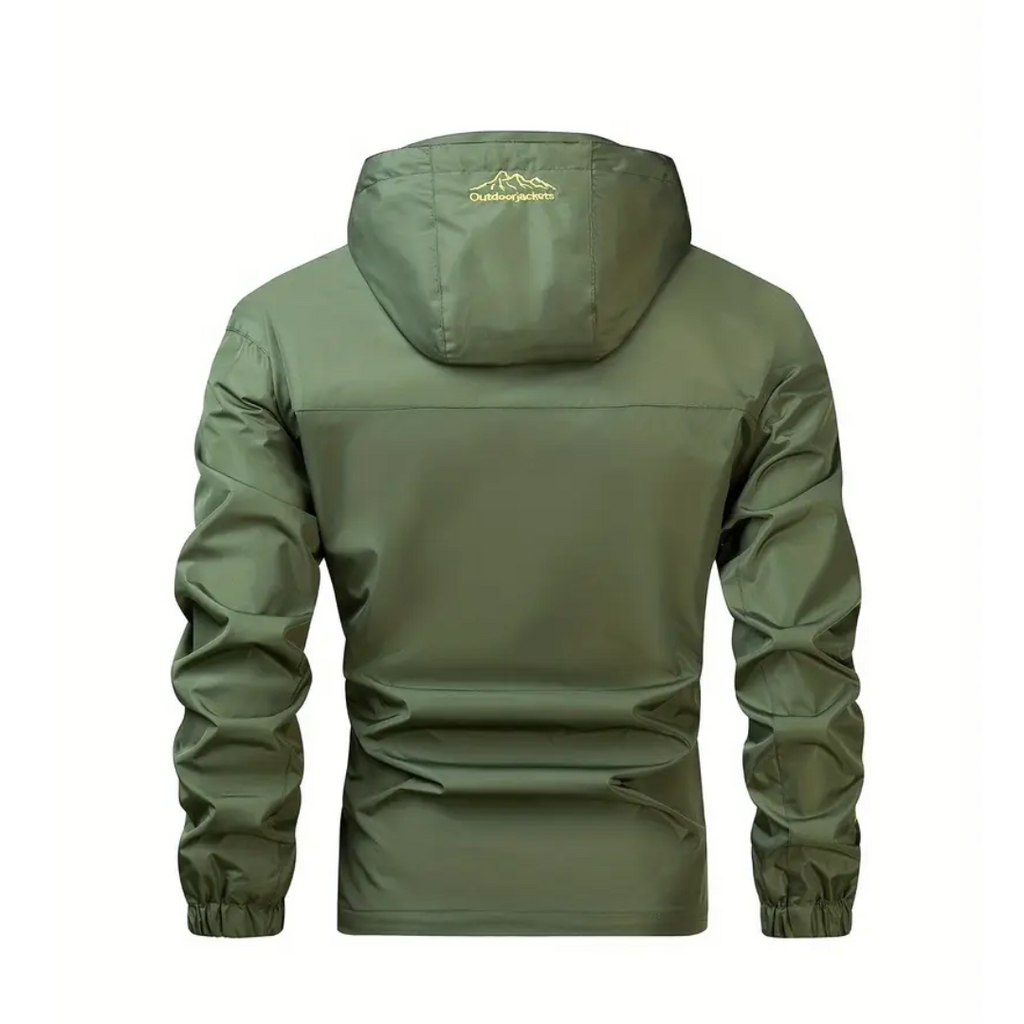 Men's Waterproof Windproof Outdoor Jacket – Lightweight Breathable Hiking Shell