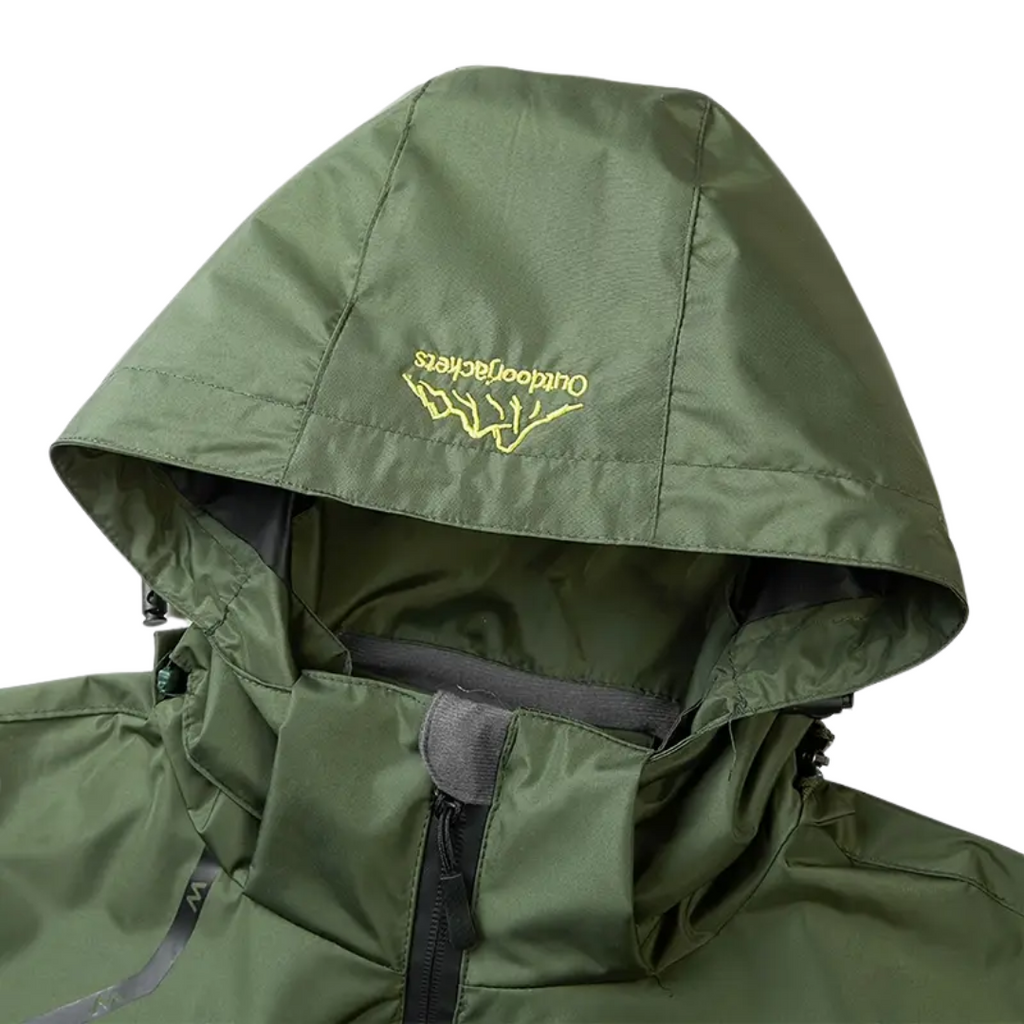 Men's Waterproof Windproof Outdoor Jacket – Lightweight Breathable Hiking Shell