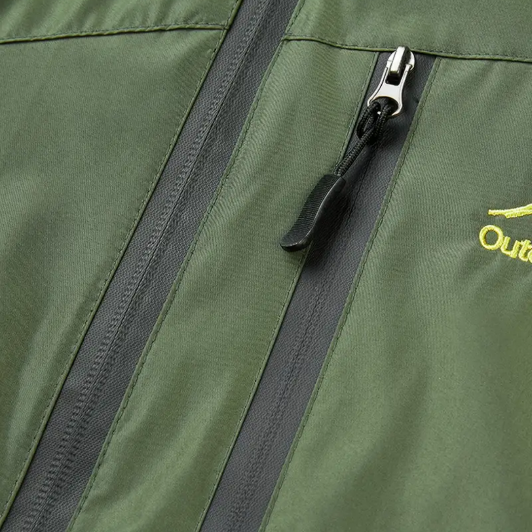 Men's Waterproof Windproof Outdoor Jacket – Lightweight Breathable Hiking Shell