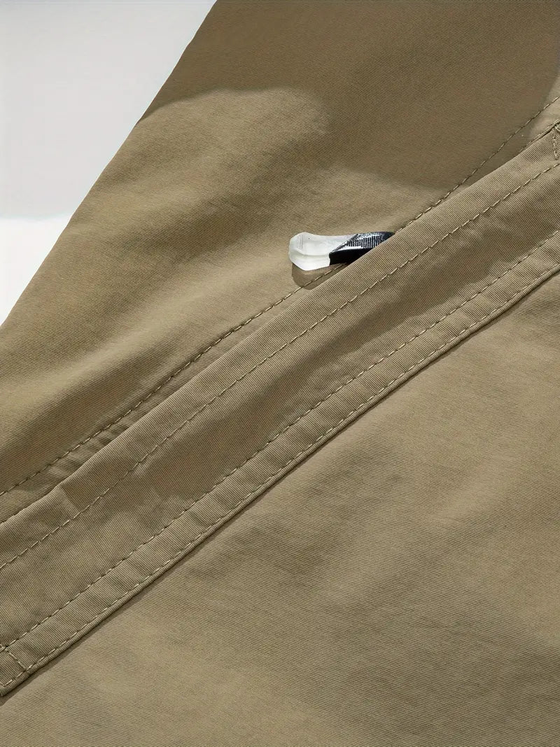 Men's Waterproof Windproof Outdoor Jacket – Lightweight Packable Rain Shell
