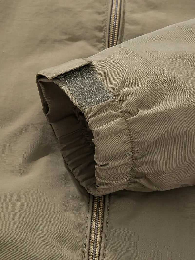 Men's Waterproof Windproof Outdoor Jacket – Lightweight Packable Rain Shell