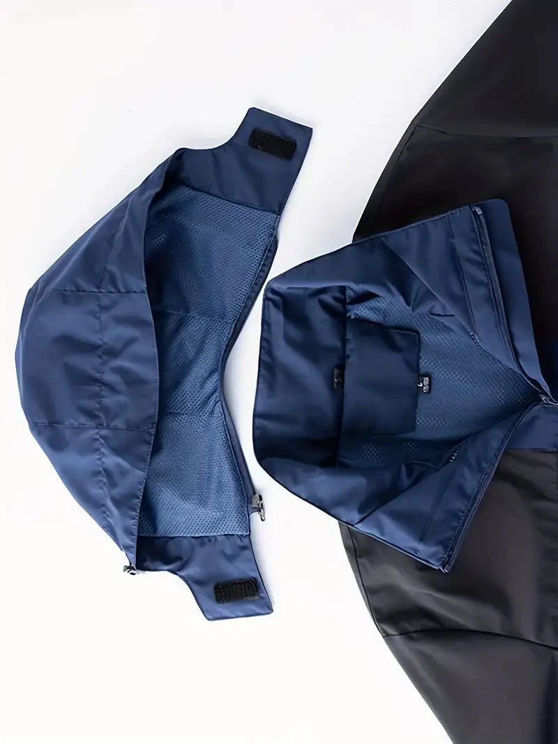 Men's Windproof Waterproof Mid-Layer Jacket – Breathable Outdoor Transition Coat