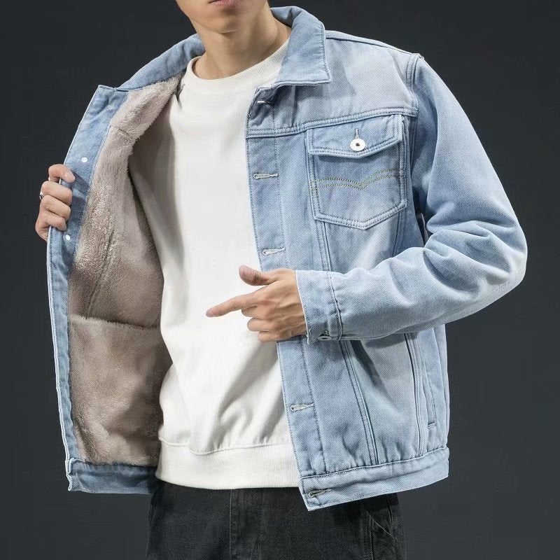 Men's Winter Jacket – Timeless Bold Look Unique Denim Design