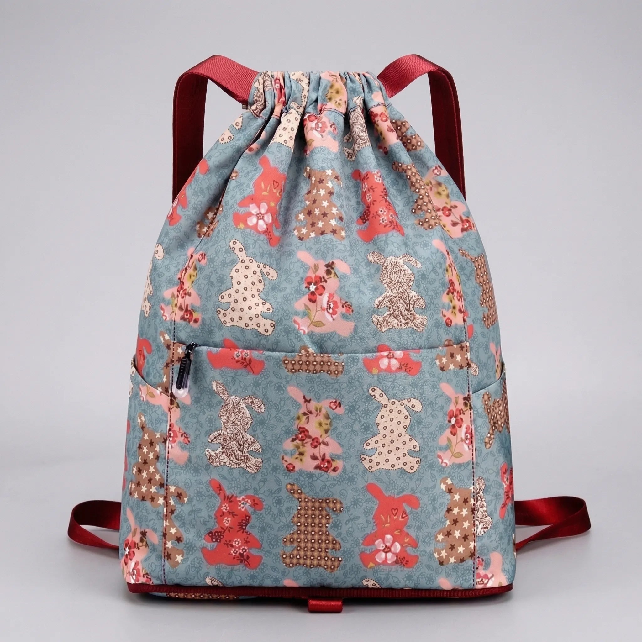 Foldable Drawstring Travel Backpack – Packable Lightweight Fun Design