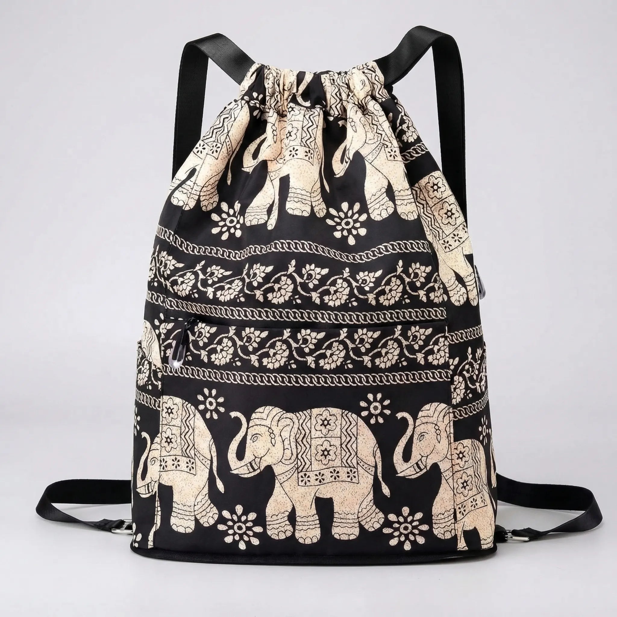 Foldable Drawstring Travel Backpack – Packable Lightweight Fun Design
